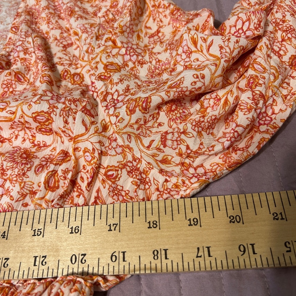 Floral Orange Maxi Dress - Picture 5 of 8